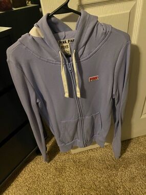 Victoria’s Secret pink lilac purple logo zip up hoodie